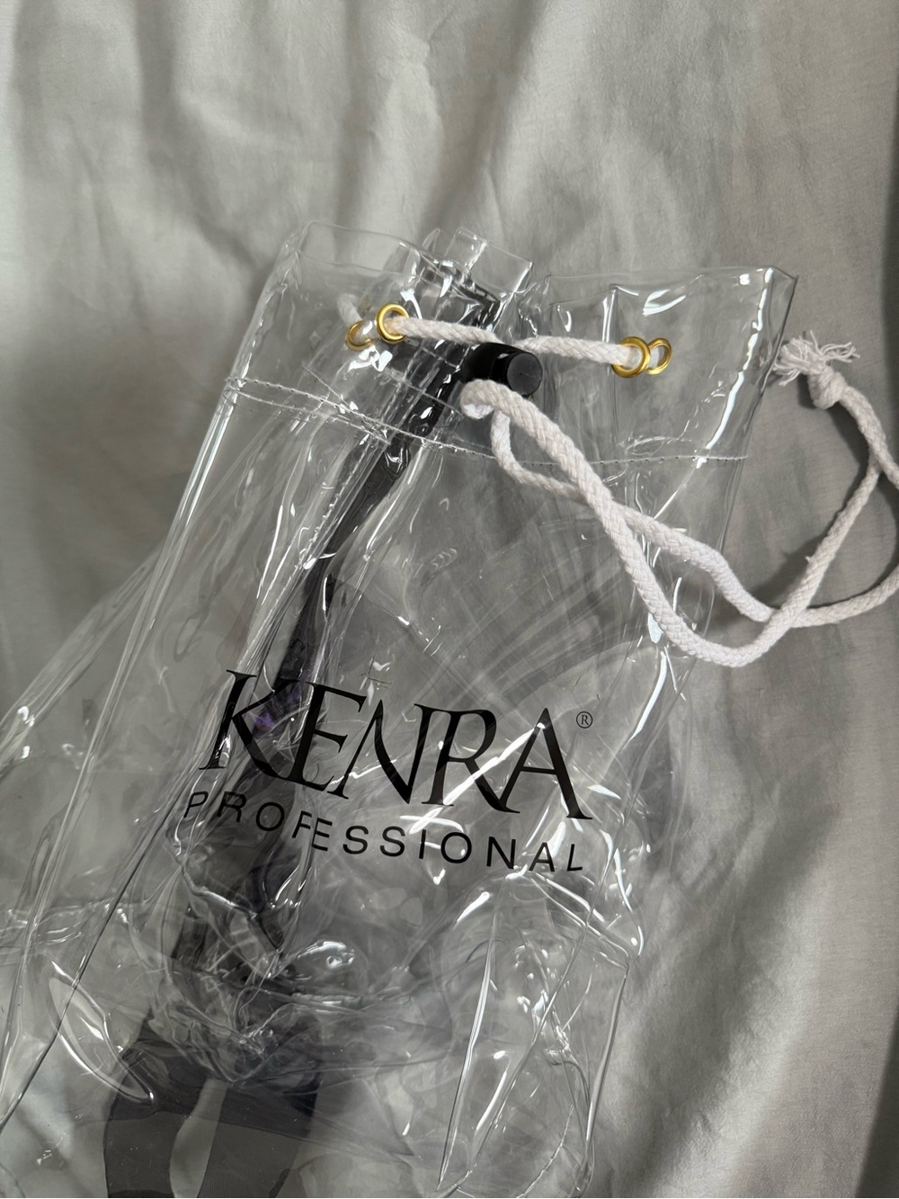 Clear PVC Drawstring Bag - Transparent - Picture 3 of 4